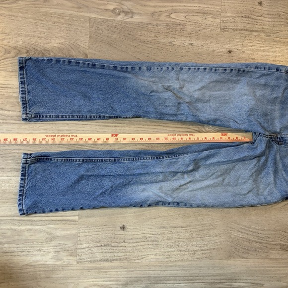 Wrangler Jeans Mens 29x30 Blue Straight Leg Western Cowboy Denim - Picture 4 of 9